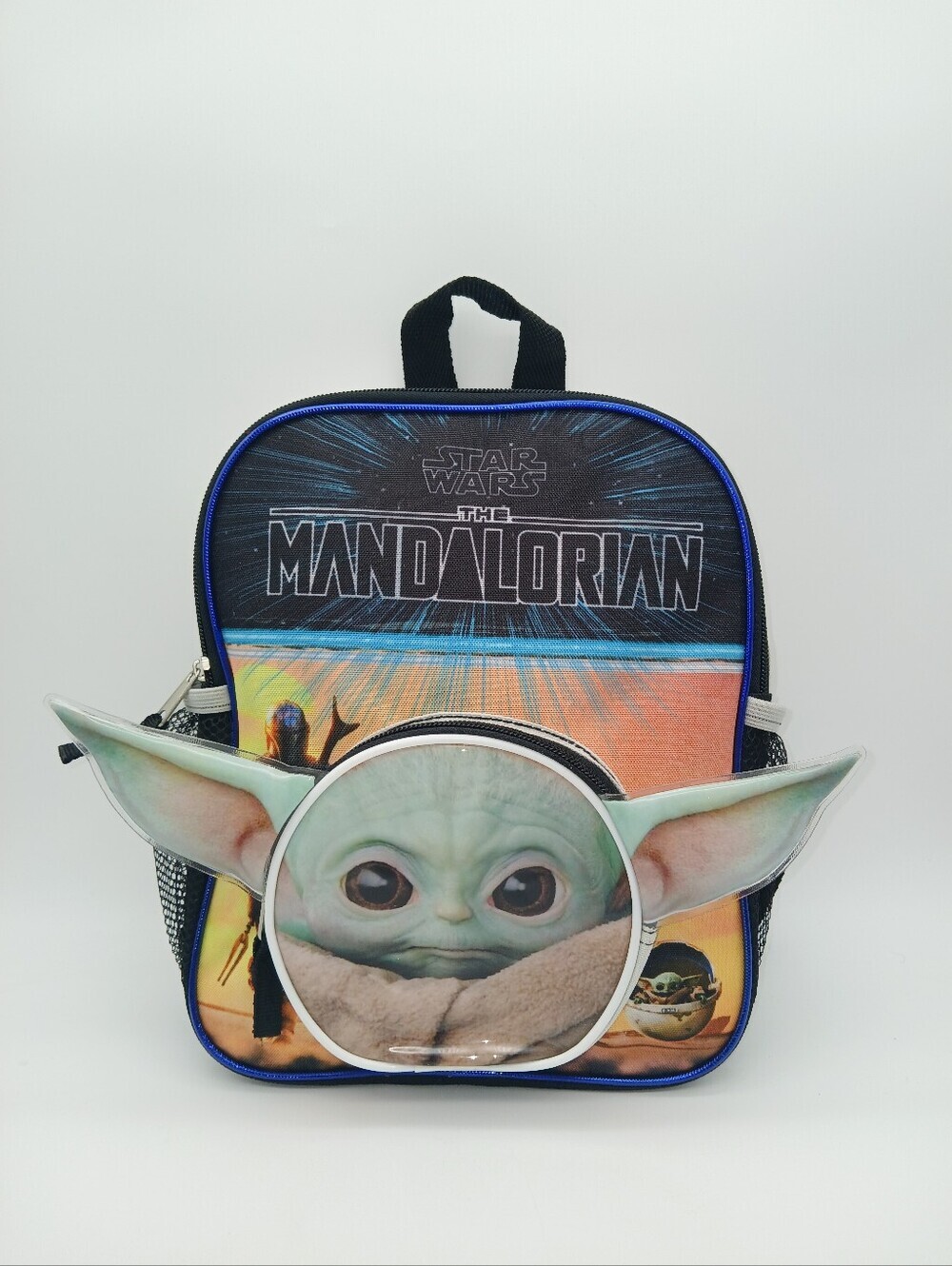 Star Wars The Mandalorian Baby Yoda 3D Ear Backpack - Black Green